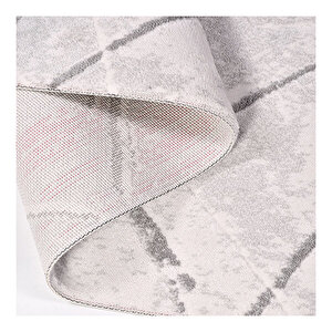 Legro Gri Geometrik Desen Halı 611558 120x180 cm