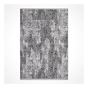 Sun Gri Siyah Modern Halı 616600 120x180 cm