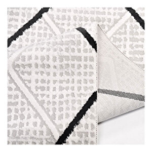 Flamingo Gri Geometrik  Halı 611350