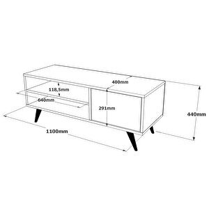 Milano  Tv Sehpasi Ahşap Ayakli110cm
