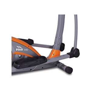 Voit D80 Bronze Collection Seleli Eliptik Kondisyon Bisikleti | Bluetooth Destekli, 8 Kademe Dirençli, Led Göstergeli, Nabız Ölçerli
