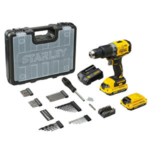 Fatmax Sbd715D2Ka 18V 2Ah V20 Çift Akü Kömürsüz Darbeli Matkap + Aks