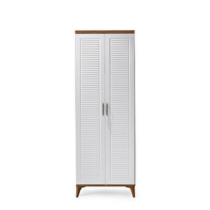 Guneystore Paris 2 Kapaklı Komple Mdf Atlantik Çam-beyaz Gardırop
