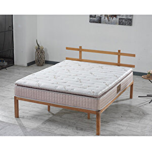 Quantum Petli Organic Kumaş Full Ortopedik Çift Kişilik Yatak 200x200 cm