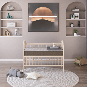 Bebek Yatağı, Basic Lux Bamboo Yaylı Bebek Yatağı 60x120 Cm