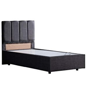 Defne Çift Kişilik Baza Başlık Comfort Yatak Seti Antrasit 160x200 cm
