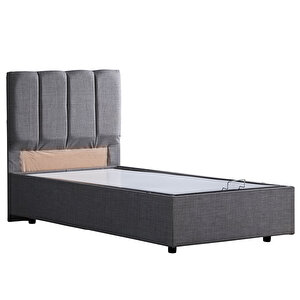 Defne Çift Kişilik Baza Başlık Seti Gri 140x190 cm