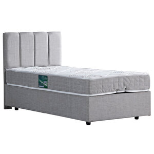 Defne Çift Kişilik Baza Başlık Comfort Yatak Seti Açık Gri 160x200 cm