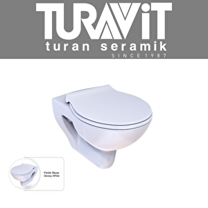 PR3510 Pera Kanalsız Asma Klozet, Nkp Yavaş Kapak