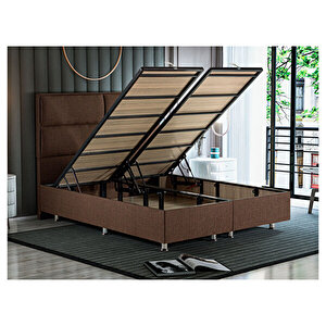 Organic Cotton Yatak, Baza Ve Başlık Set Çift Kişilik Doğal Pamuk Kumaşlı Ekstra Lüks Yumuşak Yatak, Baza Ve Başlık Set