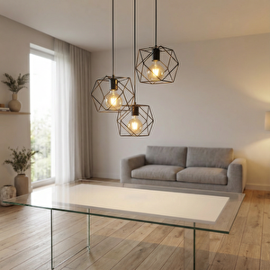 Flora 3lü Tepsi Siyah