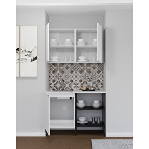 Metalli Beyaz Mini Mutfak Set 120 cm