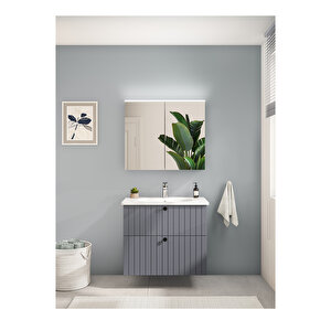 Set-ovalisg Lvd,2çek,80cm,gri,yulv+ Cayn