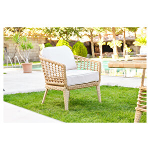 Rodos Rattan Bahçe Balkon Oturma Grubu C