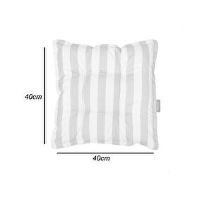40*40 Lacivert Çizgili Minder