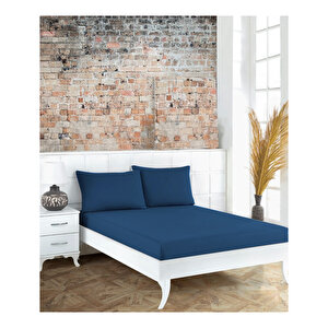 Vista 100x200+30 Fitted Çarşaf-g. Mavi