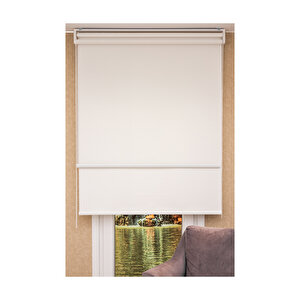 Cıftlı Stor Ve Tul Perde Kırçıl Beyaz 160x200 cm