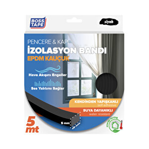 Epdm Kauçuk 5 mm 15X5 Siyah