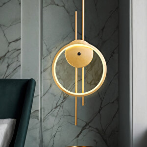 Barok Ledli Aplik Gold