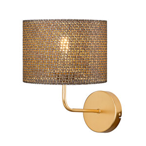 Nora Aplik Gold - Kahve Artı Desenli
