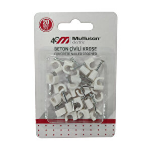 No 1 Beton Çivili 20 Li  Paket Kroşe