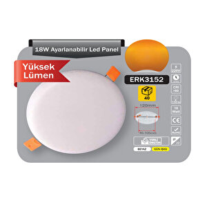 Led Panel 20w Ayarli-220v Beyaz 750lm