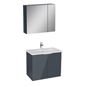 Nexa Square Antrasit Set 80 cm Banyo Dolabı