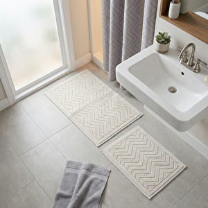 Elsim Home Zigzag Paspas Seti Vizon