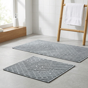 Elsim Home Asimetrik Paspas Seti Gri