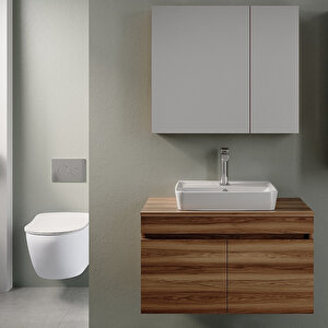 Etna 80 Cm Banyo Dolabi Takimi Hazar