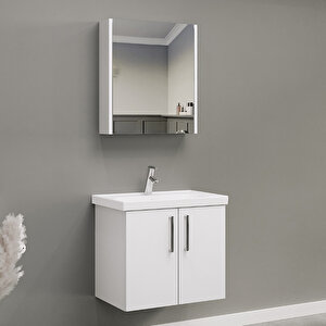 Hilal 65 Cm K Banyo Dolabi Tkm P.beyaz