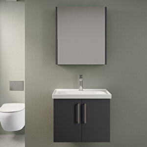 Hilal 65 Cm K Banyo Dolabi Tkm P.k Gri