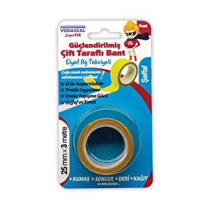 Güçlendirilmiş Çift Tarafli Bant 25mmx3m