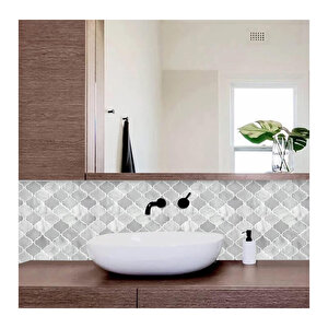 Karışık Arabesk Çini Model Dokulu Epoksi Panel