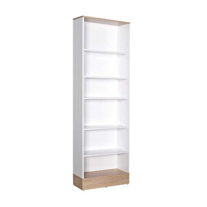 New Base 6 Raflı Kitaplık 60x197x26