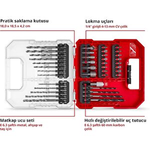 Delici ve Vidalama Uç Seti 40PRC