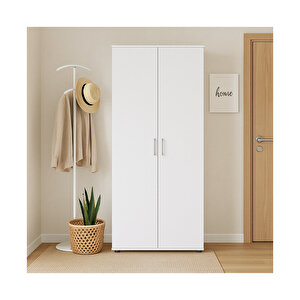 Porto 10lu Ayakkabılık Beyaz 76x187x36