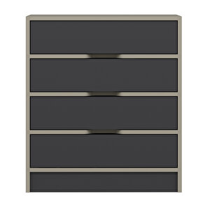 Silva Şifonyer 4 Çekmeceli Kumtaşı Antrasit