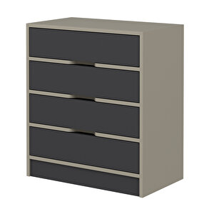 Silva Şifonyer 4 Çekmeceli Kumtaşı Antrasit