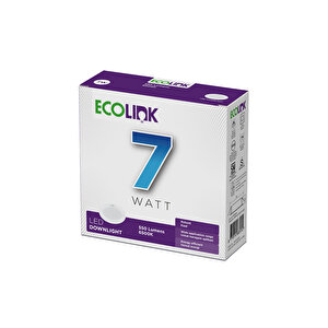 Ecolink Downlight 7w 6500k