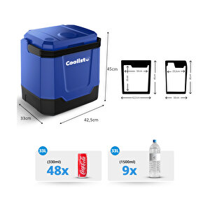 Coolist Clt33 12v/220v 33l Oto Buzdolabi