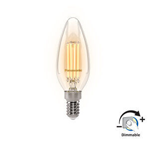Panason E14 Dim Fil 4w 360lm 2000k Gold