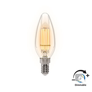 Panason E14 Dim Fil 4w 470lm 2700k Clear
