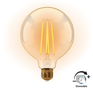 Panason E27dim Fil G95 7w630lm 2000k Gld
