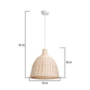 Mango Bambu Sarkıt Açık Renk 35 cm
