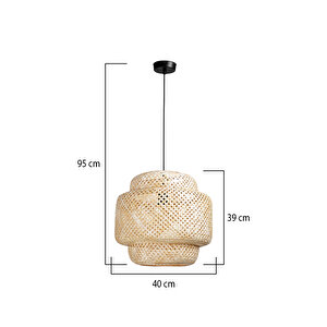 Kona Bambu Sarkıt 40 cm