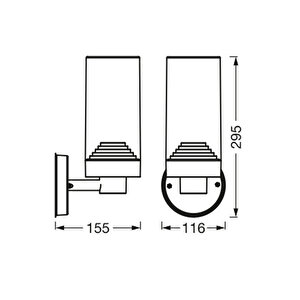 Endura Classıc Amber Aplik E27