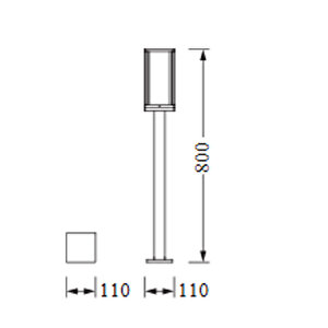 Endura Classıc Frame 80 cm E27 Dg