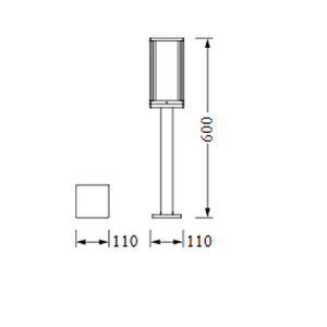 Endura Classıc Frame 60Cm E27 Dg