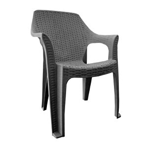 Garden Koltuk Queen Rattan Antrasit